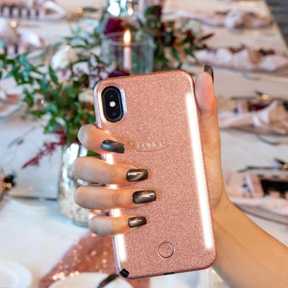 LuMee Accessories - TRADE 🛍💕Rose Hold Glitter Lumee XS Max Case ✨